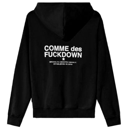 Comme Des Fuckdown Schwarzer Baumwoll-Herren-Hoodie
