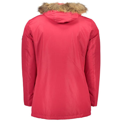 Roberto Cavalli Red Polyester Men Jacket