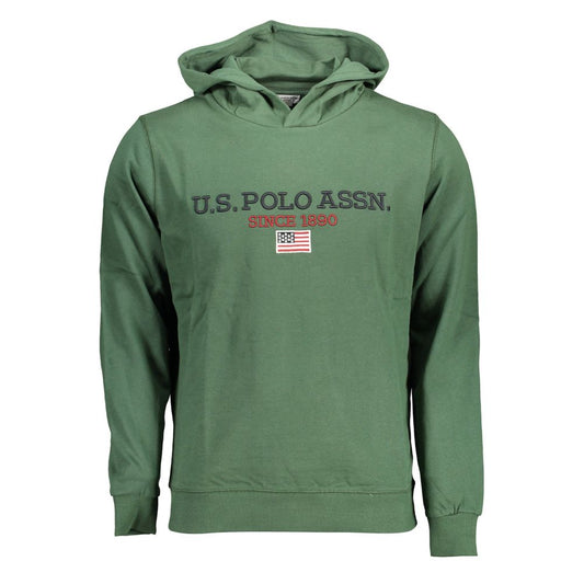US POLO ASSN. Grünes Baumwoll-Sweatshirt