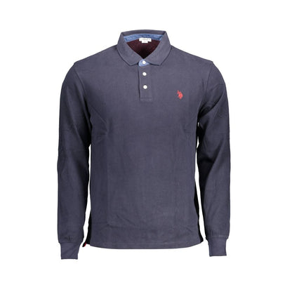 US POLO ASSN. Blaues Poloshirt aus Baumwolle