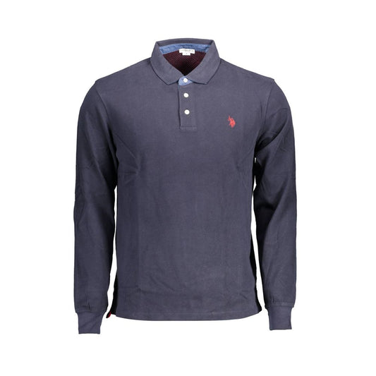 US POLO ASSN. Blaues Poloshirt aus Baumwolle