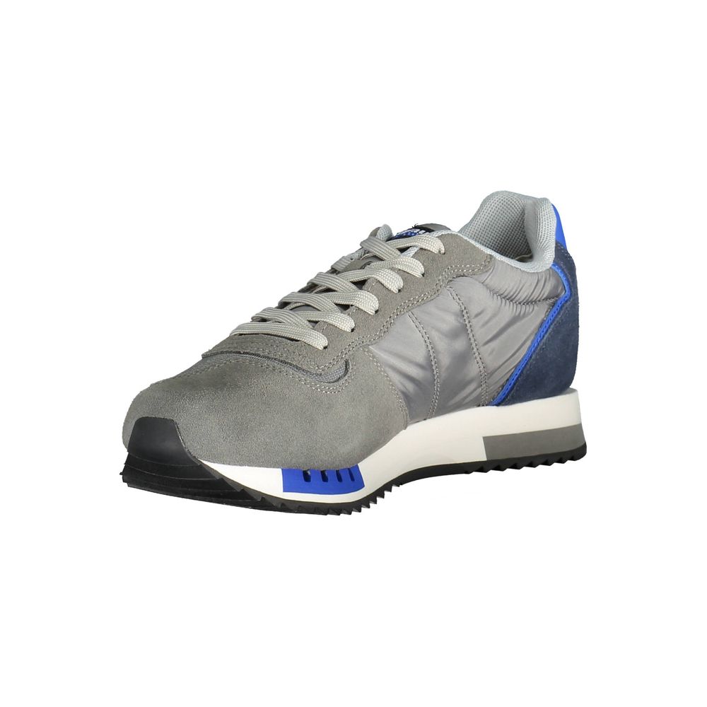 Blauer Grauer Polyester-Sneaker