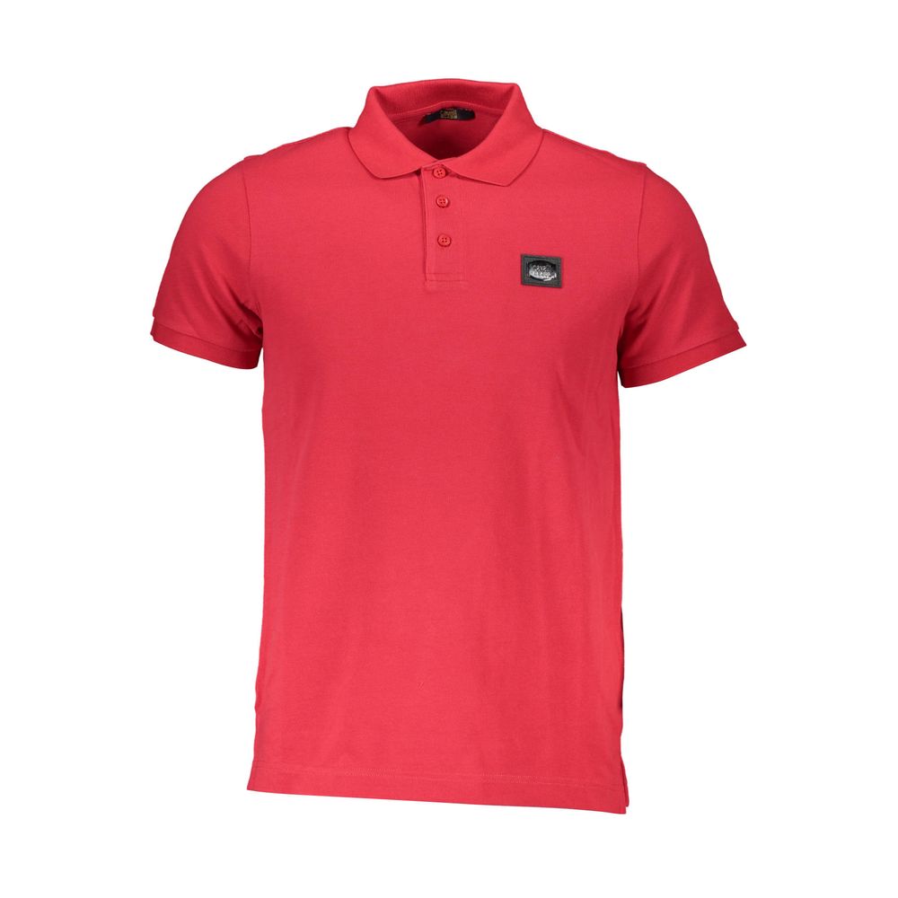 Rotes Poloshirt aus Baumwolle der Cavalli Class
