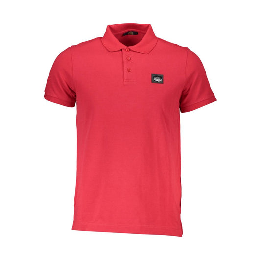 Rotes Poloshirt aus Baumwolle der Cavalli Class