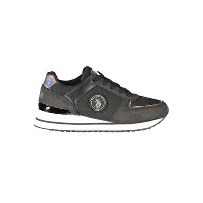 US POLO ASSN. Schwarzer Polyester-Sneaker