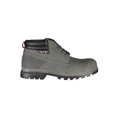 Carrera Grauer Polyester-Herrenstiefel