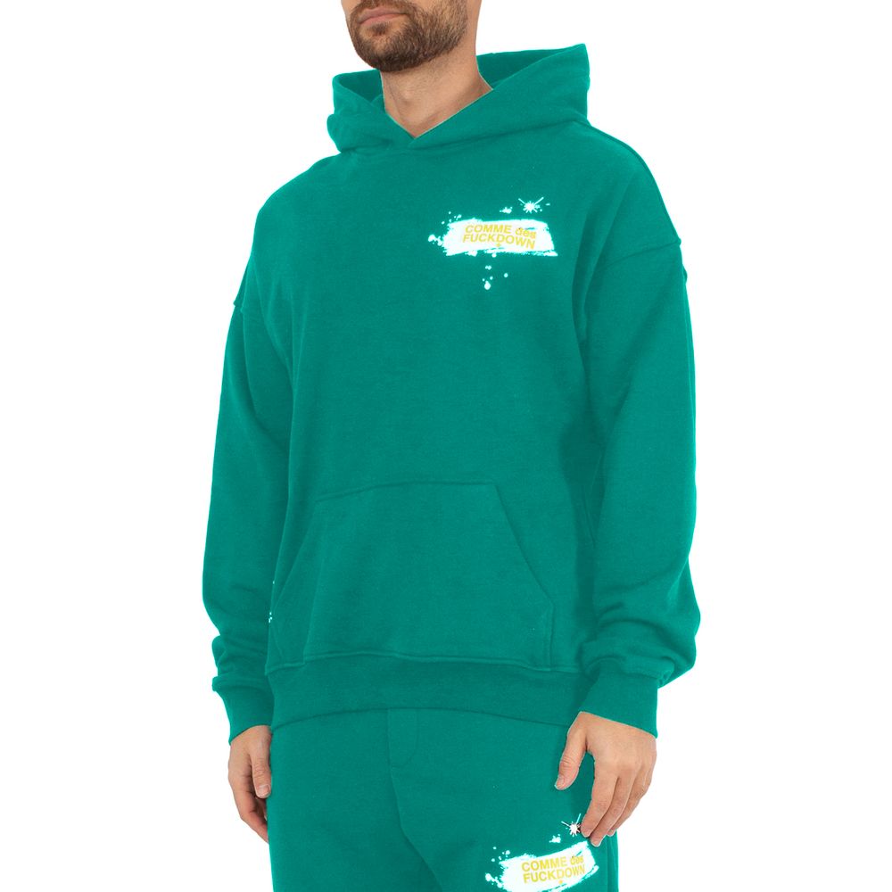 Comme Des Fuckdown Grüner Baumwoll-Herren-Hoodie
