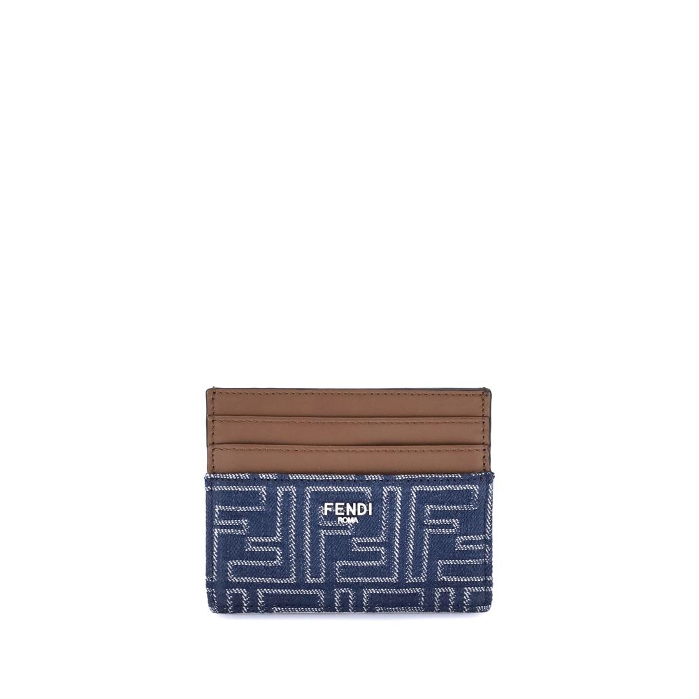 Fendi Portemonnaie aus blauem Stoff