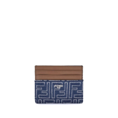 Fendi Portemonnaie aus blauem Stoff
