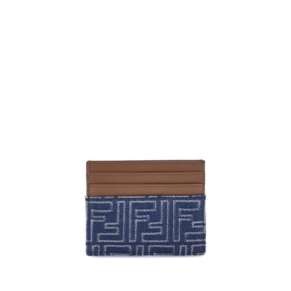 Fendi Portemonnaie aus blauem Stoff