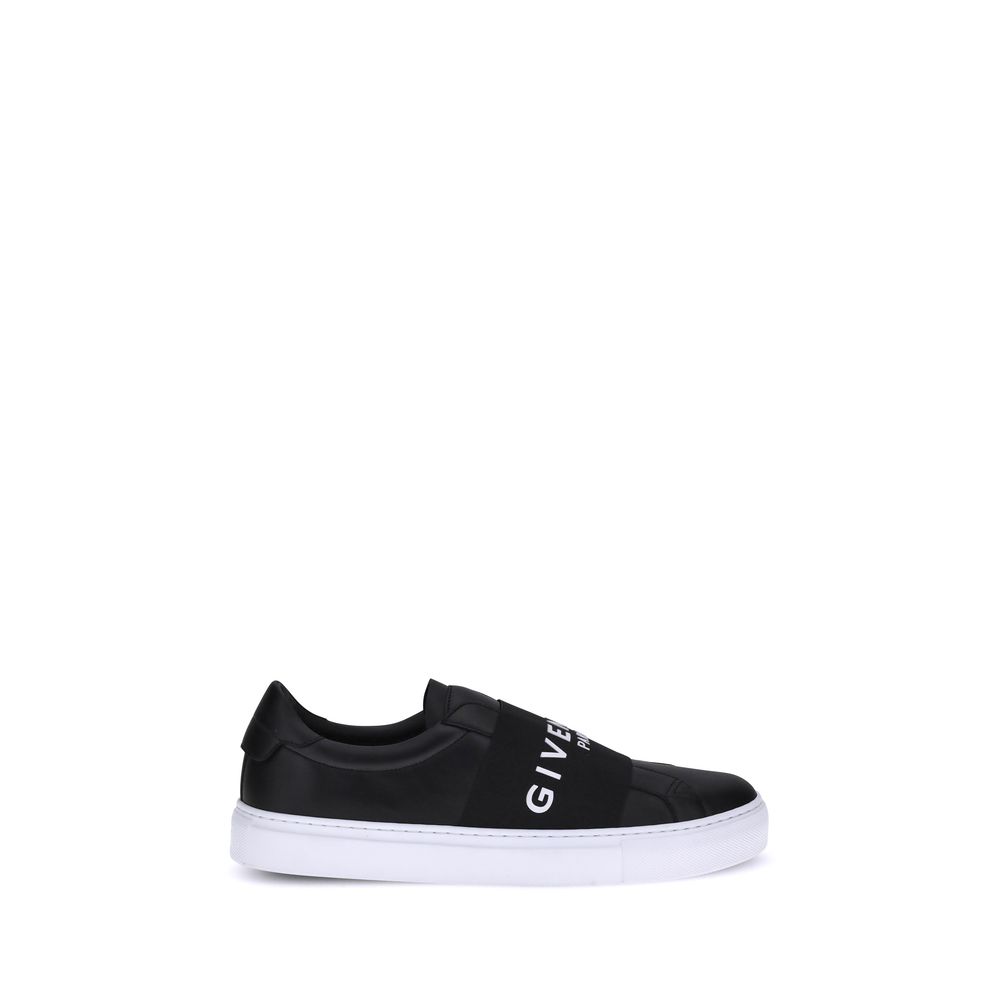 Givenchy Schwarze Kalbsleder-Sneaker Bos Taurus mit niedrigem Schaft