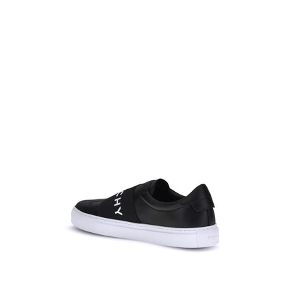 Givenchy Schwarze Kalbsleder-Sneaker Bos Taurus mit niedrigem Schaft