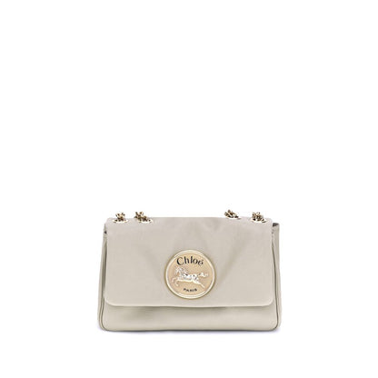 Chloé Schultertasche aus beigefarbenem Kalbsleder (Bos Taurus)