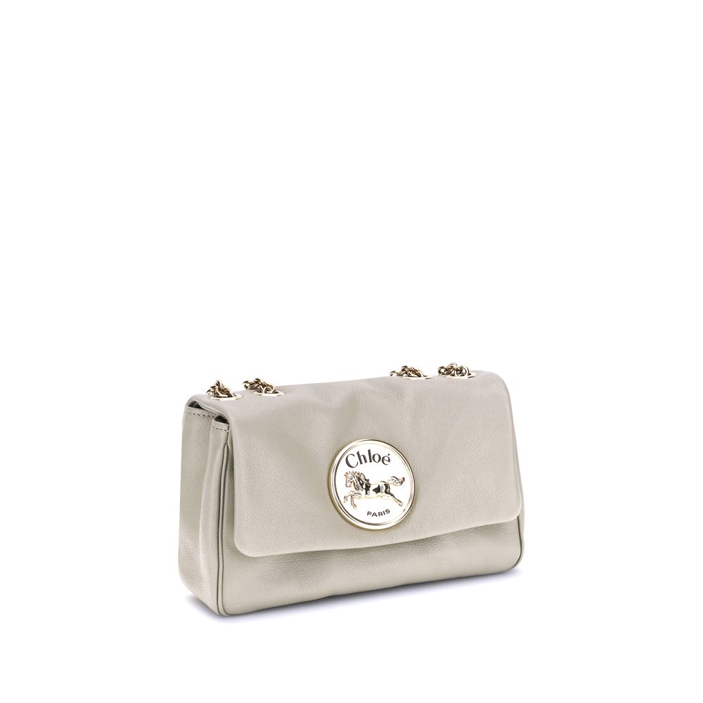 Chloé Schultertasche aus beigefarbenem Kalbsleder (Bos Taurus)