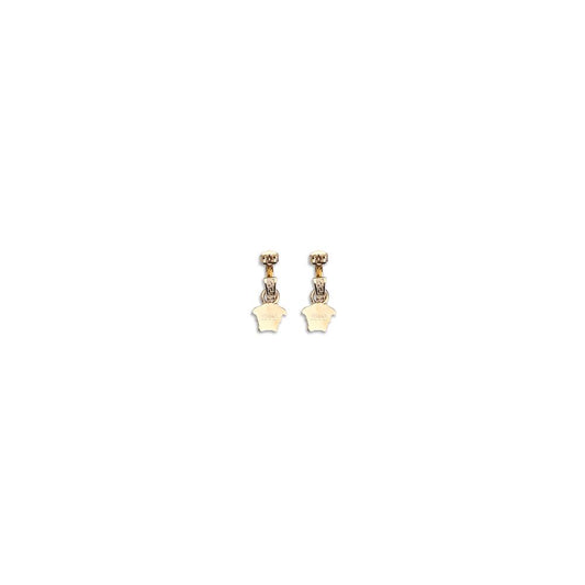 Versace Goldfarbene Metallohrringe