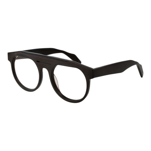Yohji Yamamoto Braune Kunststoffbrille (Gestell)