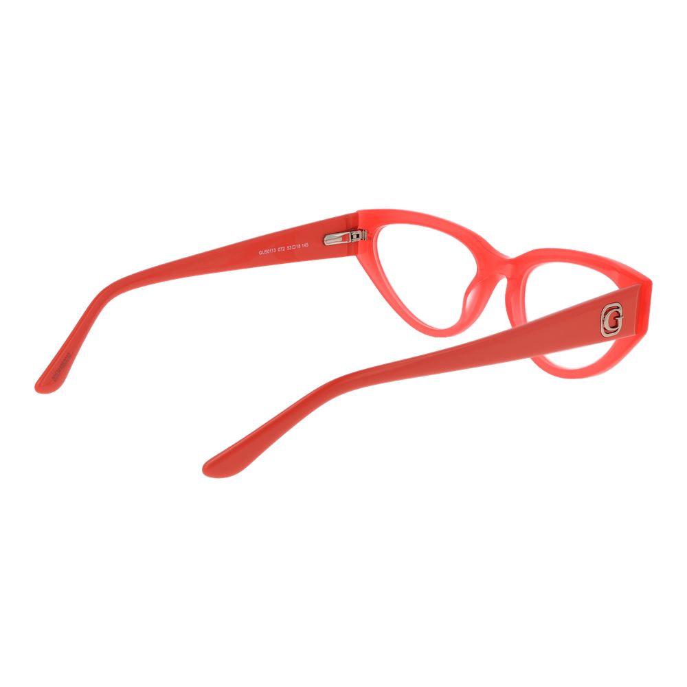 Guess Orangefarbene Acetatbrille (Gestell)