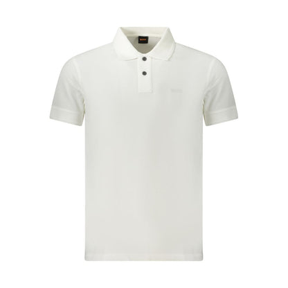 Hugo Boss Poloshirt aus weißer Baumwolle