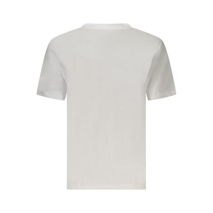 Calvin Klein – Weißes Baumwoll-T-Shirt für Damen