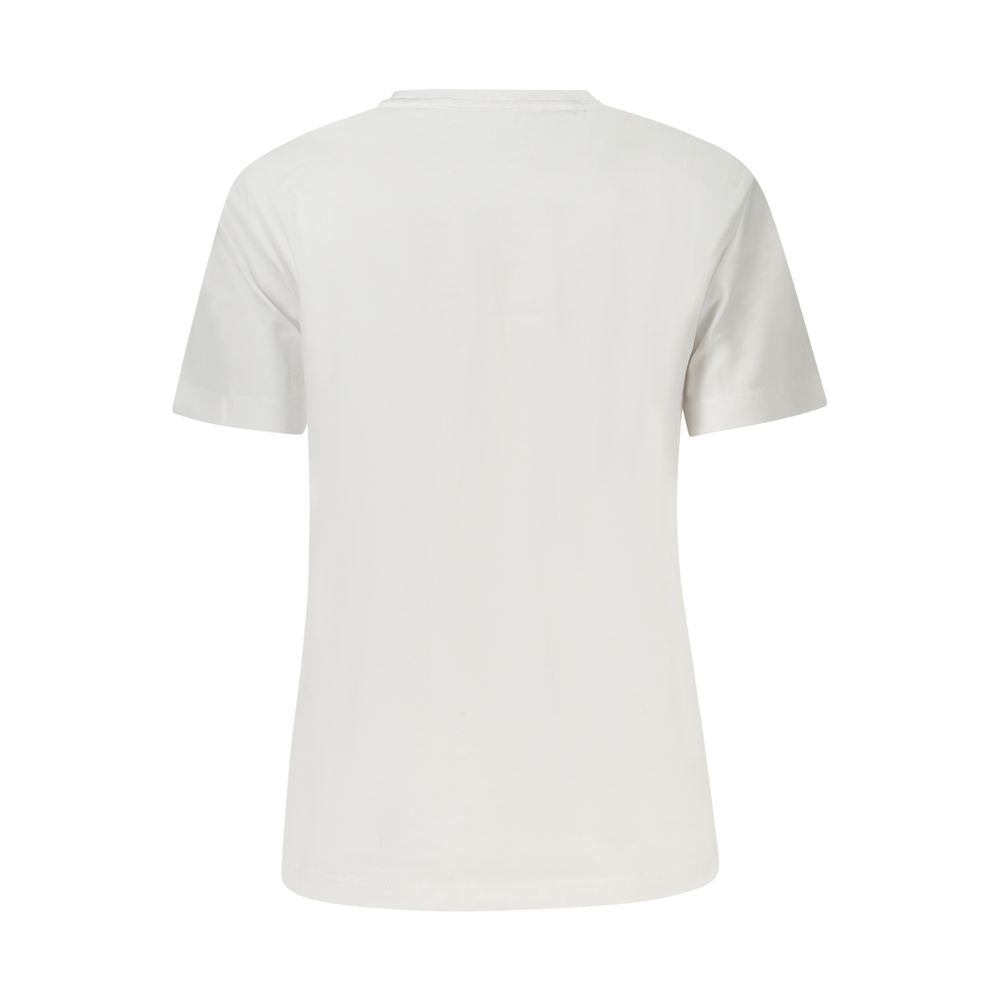 Calvin Klein – Weißes Baumwoll-T-Shirt für Damen