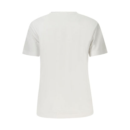 Calvin Klein – Weißes Baumwoll-T-Shirt für Damen