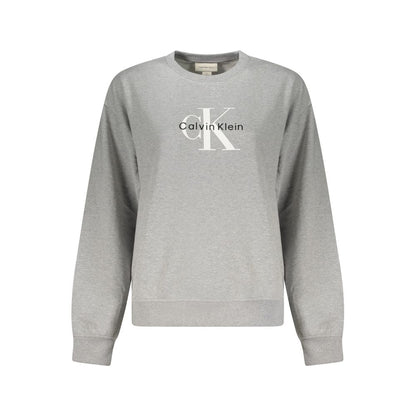 Calvin Klein Grauer Baumwollpullover für Damen