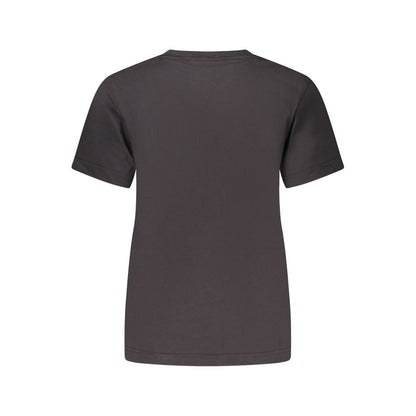 Calvin Klein – Schwarzes Baumwoll-T-Shirt für Damen