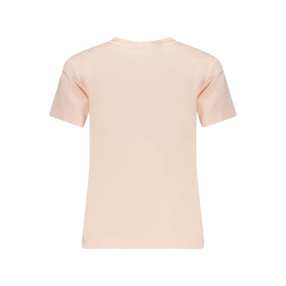 Calvin Klein Rosa Baumwoll-T-Shirt für Damen