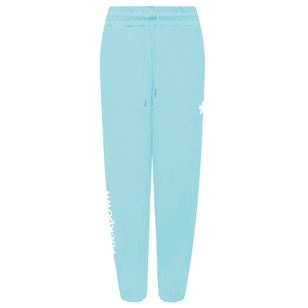 Comme Des Fuckdown Blaue Baumwoll-Jogginghose für Damen