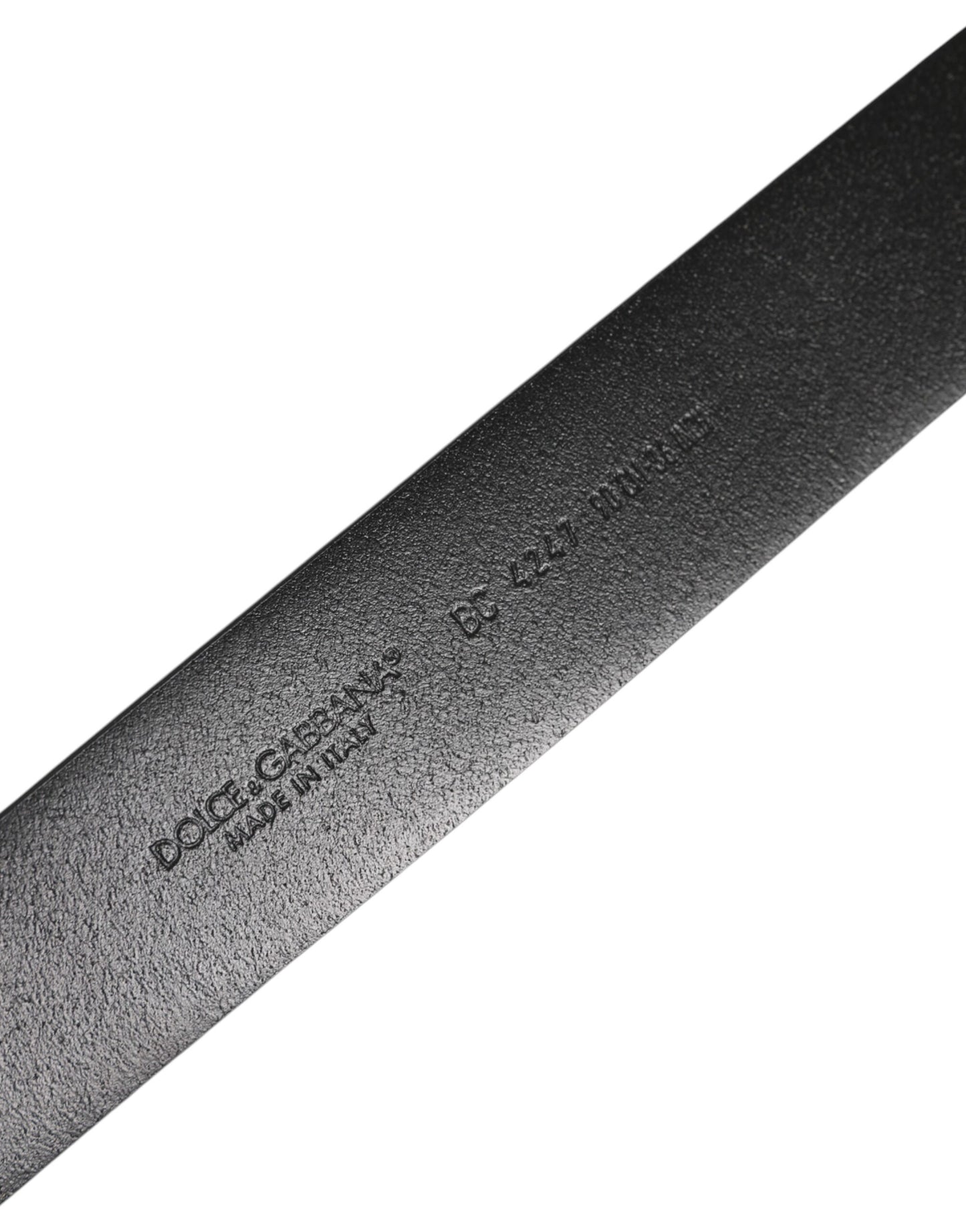 Dolce &amp; Gabbana Blauer klassischer silberner Metallgürtel mit DG-Logoschnalle