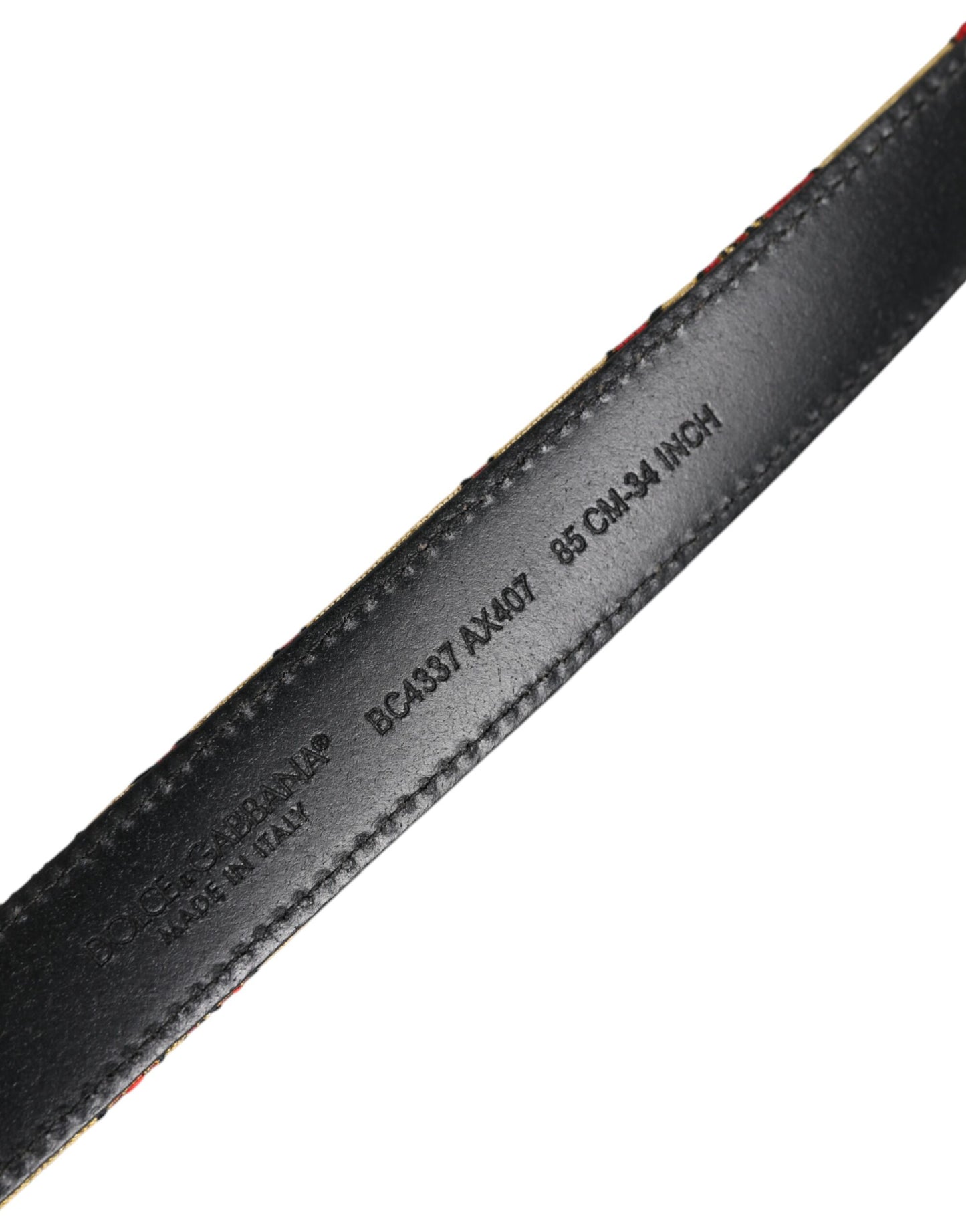 Dolce &amp; Gabbana – Goldfarbener Jacquard-Gürtel mit floraler Schnalle aus silbernem Metall