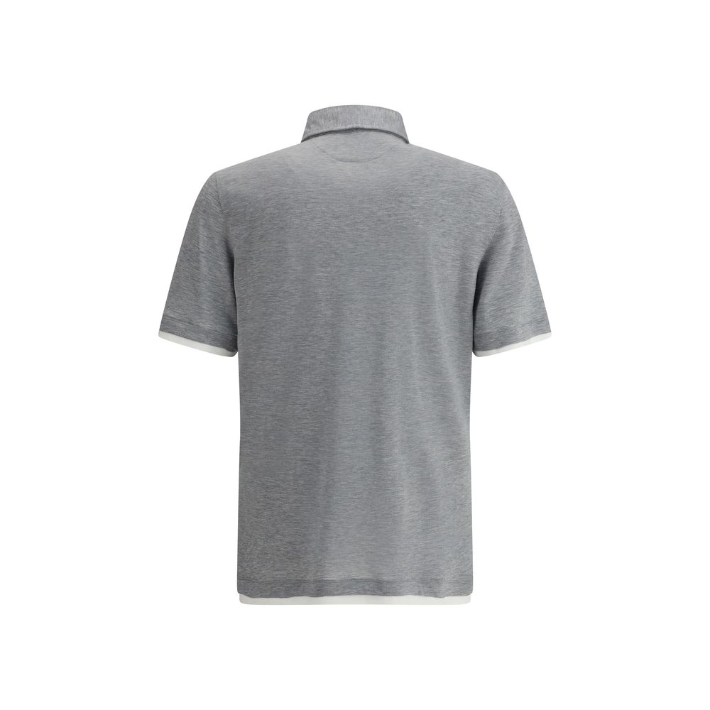 Brunello Cucinelli Seiden-Poloshirt