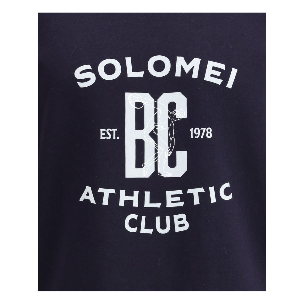 Brunello Cucinelli Blaues Baumwoll-Sweatshirt