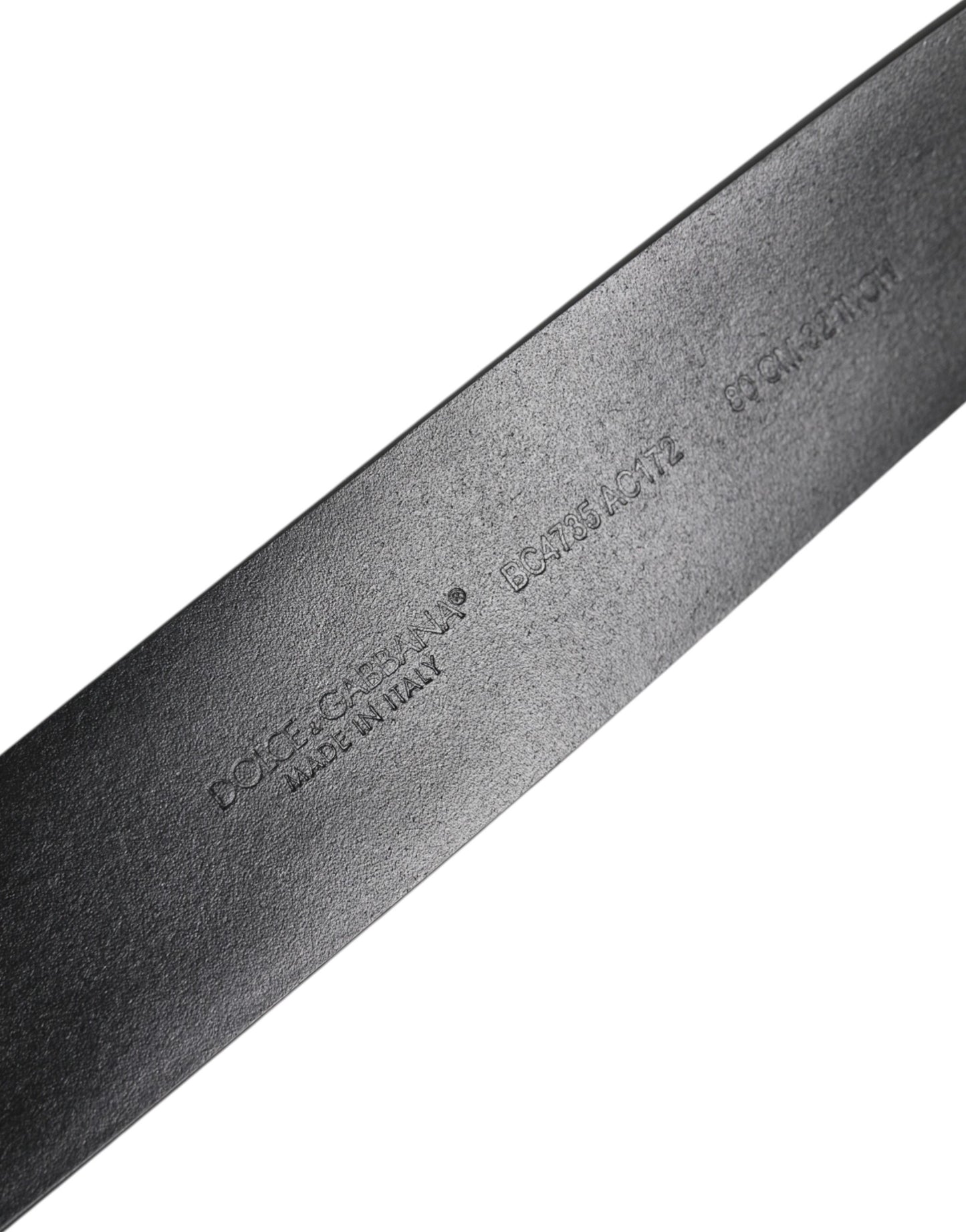 Dolce &amp; Gabbana – Schwarzer Ledergürtel mit DG-Metallschnalle und Nieten