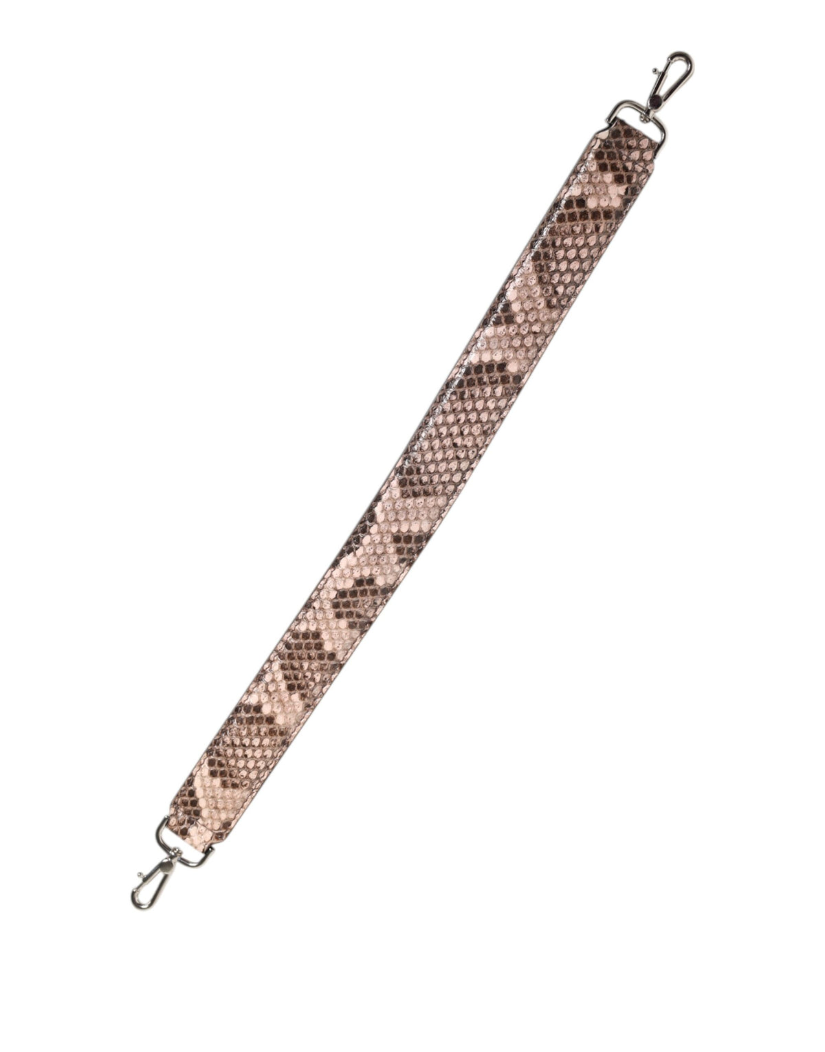 Dolce &amp; Gabbana Brauner Schultergurt für Handtaschenzubehör aus exotischem Leder