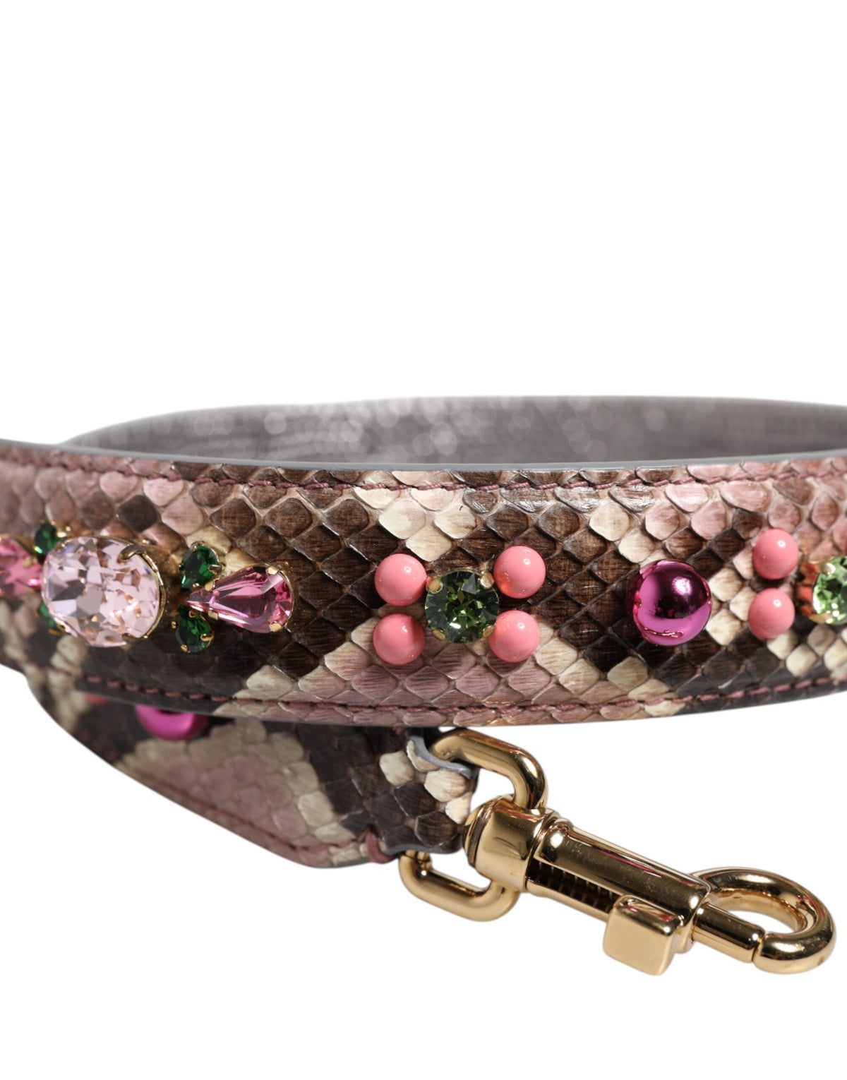 Dolce &amp; Gabbana – Mehrfarbig verzierter Handtaschen-Schultergurt