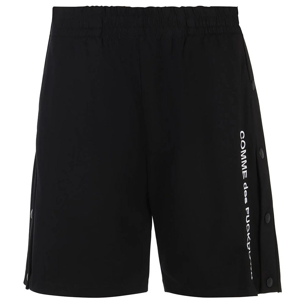 Comme Des Fuckdown Schwarze Viskose-Bermudashorts für Herren
