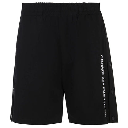 Comme Des Fuckdown Schwarze Viskose-Bermudashorts für Herren