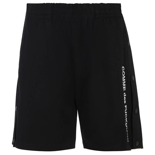 Comme Des Fuckdown Schwarze Viskose-Bermudashorts für Herren