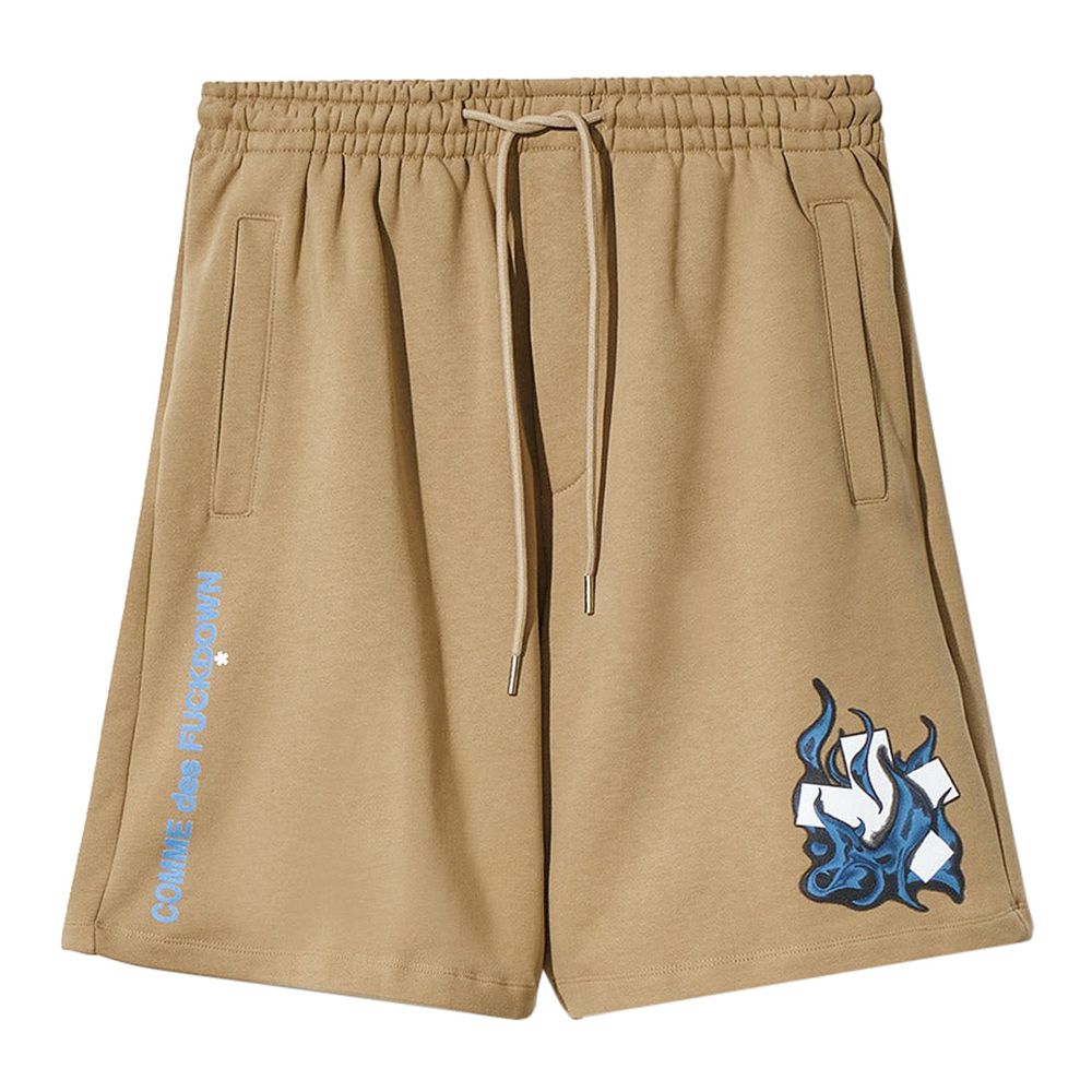 Comme Des Fuckdown – Braune Baumwollshorts