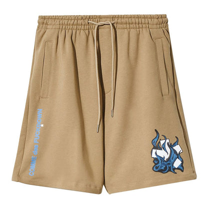 Comme Des Fuckdown – Braune Baumwollshorts