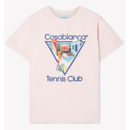 Casablanca Rosa Baumwoll-T-Shirt