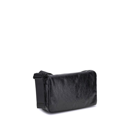 Balenciaga Schultertasche aus schwarzem Kalbsleder Bos Taurus