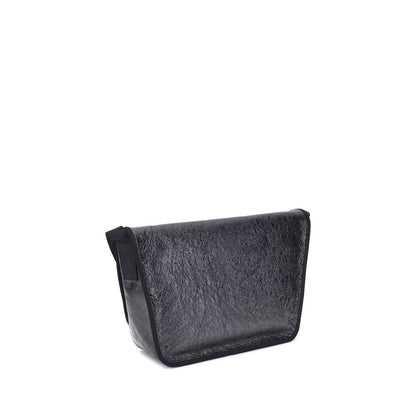 Balenciaga Schultertasche aus schwarzem Kalbsleder Bos Taurus