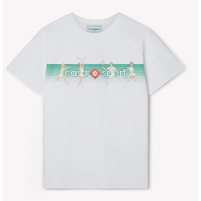 Casablanca Weißes Baumwoll-T-Shirt