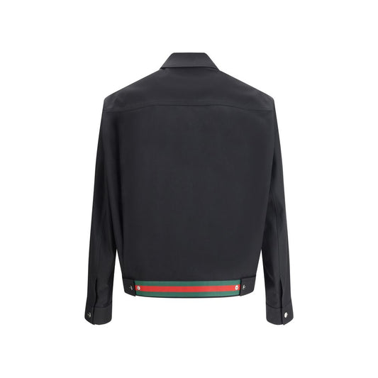 Gucci Black Cotton Shell Jacket