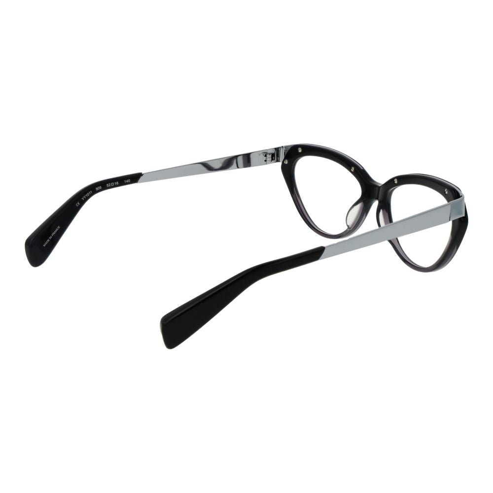 Yohji Yamamoto Schwarze Acetat-Brille (Gestell)