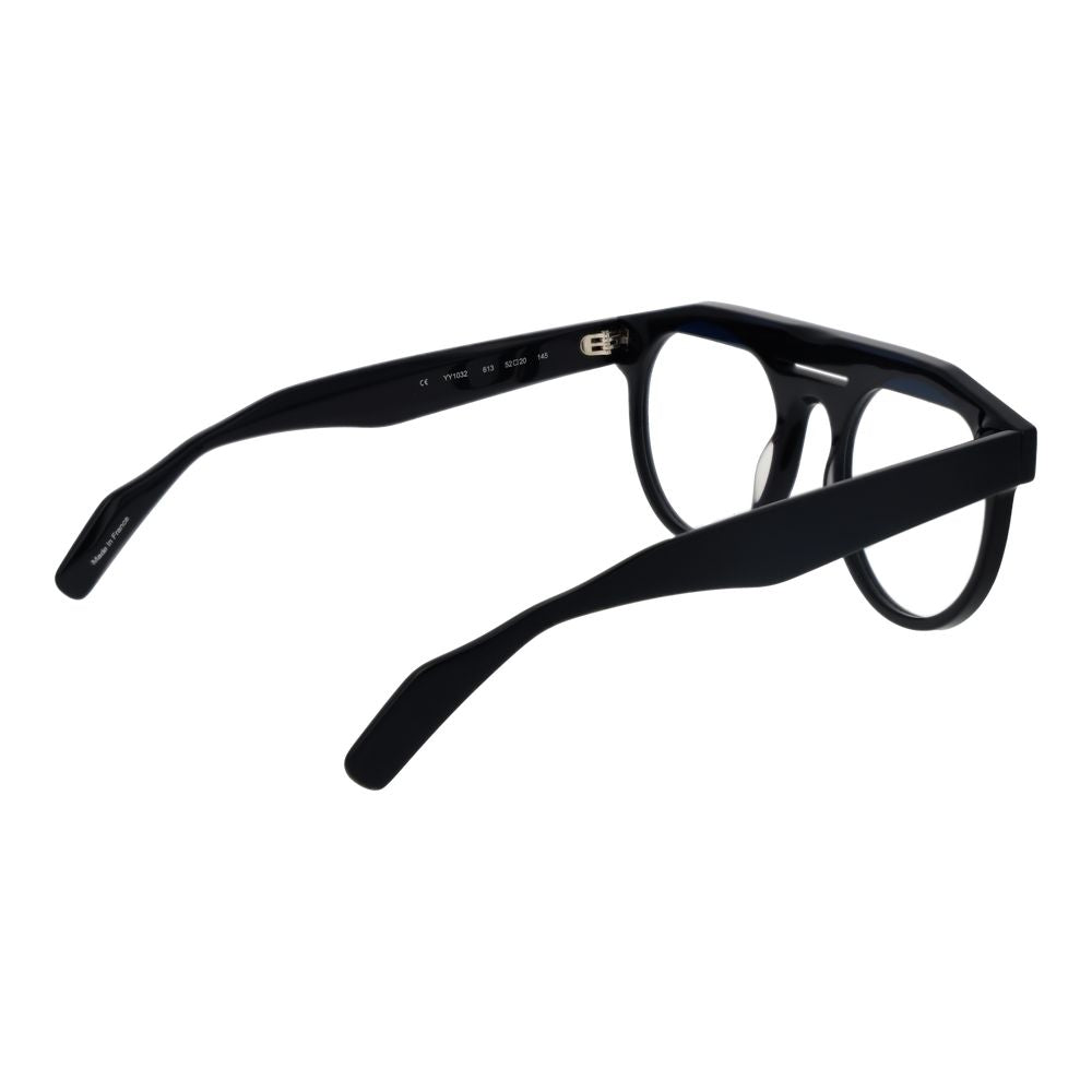 Yohji Yamamoto Schwarze Herren-Brillenfassung