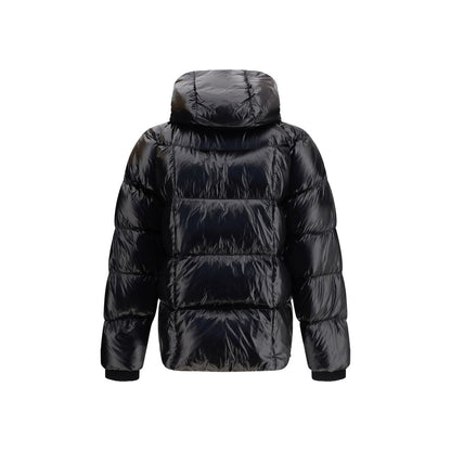Dsquared² Schwarze, durchgehende Jacke aus Polyamid
