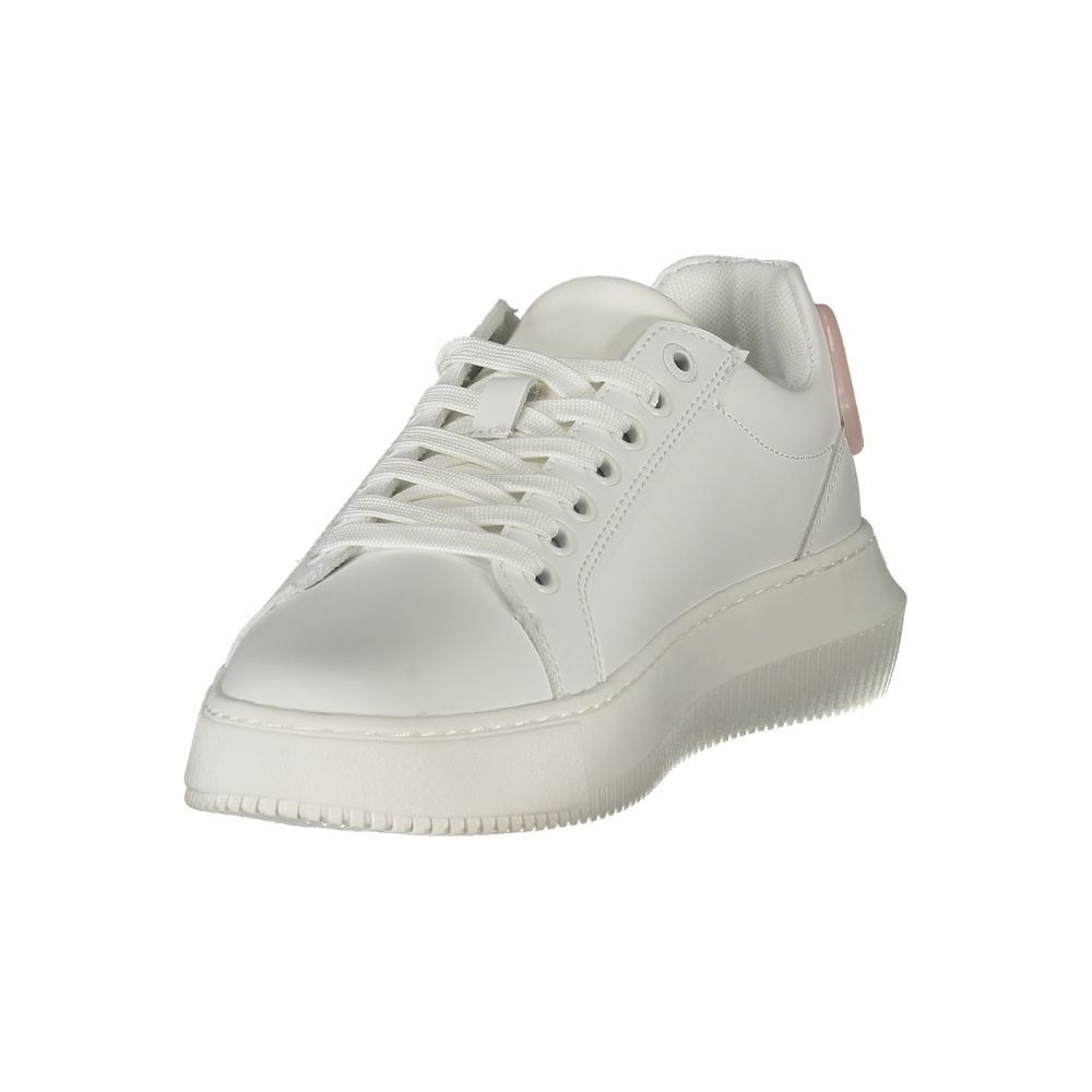 Calvin Klein Damen Sneaker aus weißem Leder
